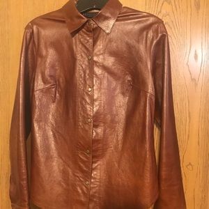 Express leather shirt